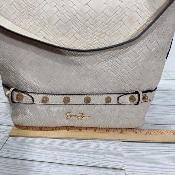 $108 JESSICA SIMPSON NESSA OVERSIZED BUCKET SHOULDER TOTE SATCHEL PURSE NWT - Picture 8 of 15